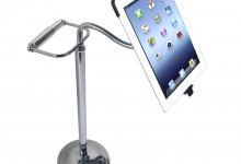 CTA Digital Pedestal Stand for iPad 2/3/4 with Roll Holder
