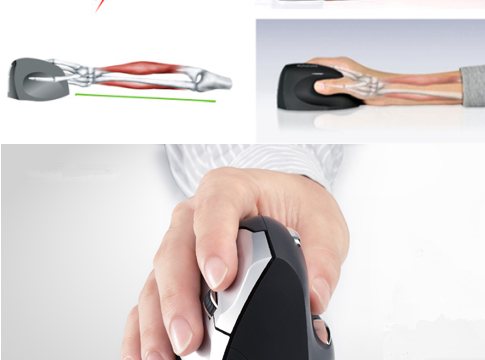 Vertical mouse supports your hand in a relaxed position